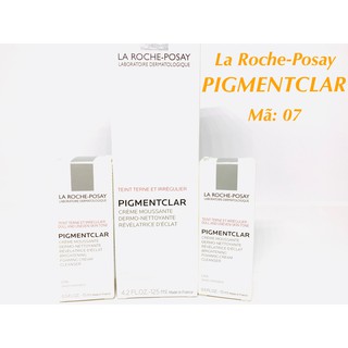 La Roche - Posay Pigmentclar (125 ml): Sữa rửa mặt làm sáng và đều da tặng 1 chai Acne-Aid (30 ml)