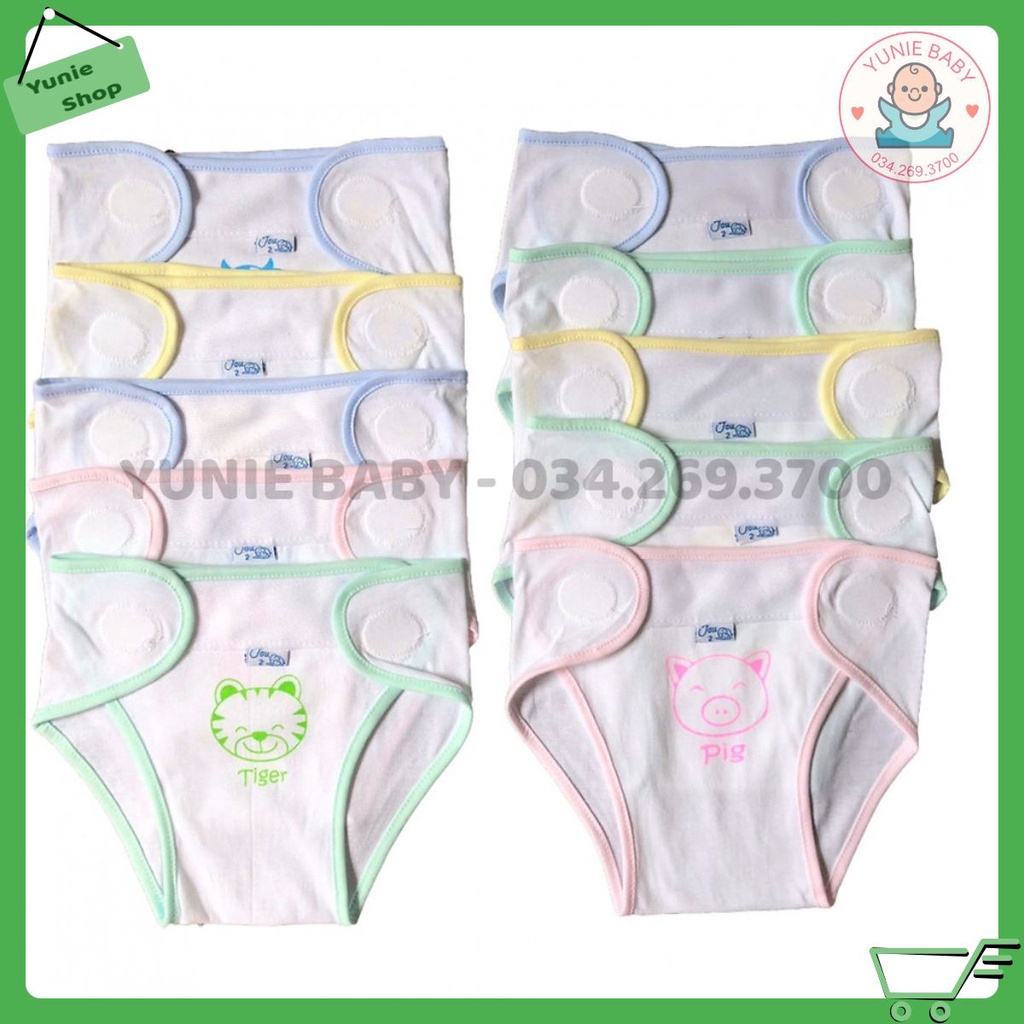 Tả vải, tả dán sơ sinh JOU, chất vải cotton 100% cao cấp mềm, mịn, thoáng mát