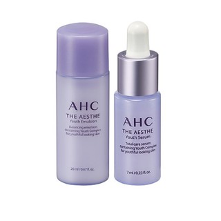 Kn527 bộ sản phẩm sữa dưỡng ẩm 20ml & tinh chất dưỡng ẩm ahc the aesthe youth serum 5ml