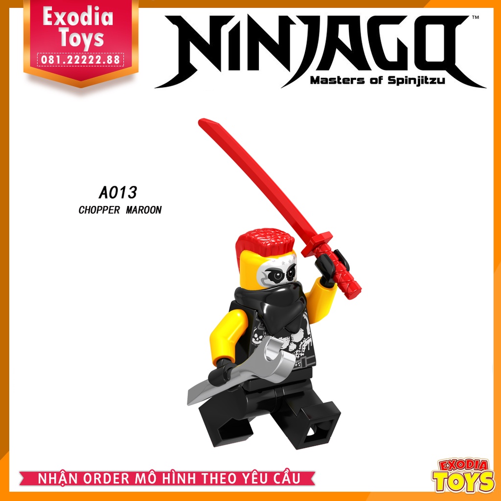 Xếp hình Minifigure Nhân vật Ninjago : Master Of Spinjitzu Season 8 - Đồ Chơi Lắp Ghép Sáng Tạo - LELE A009-A016