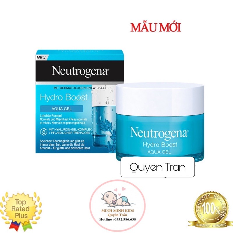 [Đủ bill, bản cao cấp Pháp] Kem dưỡng Neutrogena Hydro Boost - Aqua Gel và Aqua Cream