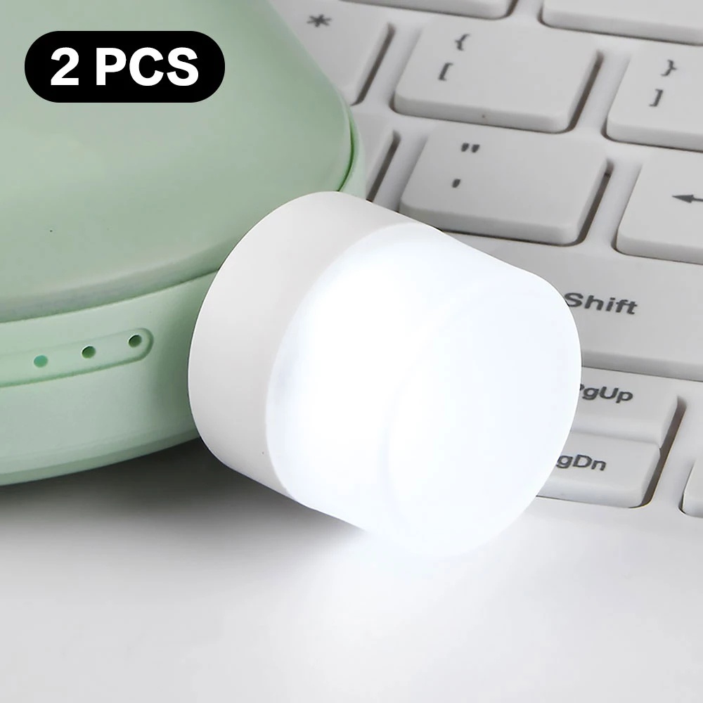 Đèn Led Đọc Sách/ Đọc Sách Hình Tròn Tiết Kiệm Năng Lượng Cổng Usb Nhỏ Gọn Tiện Dụng