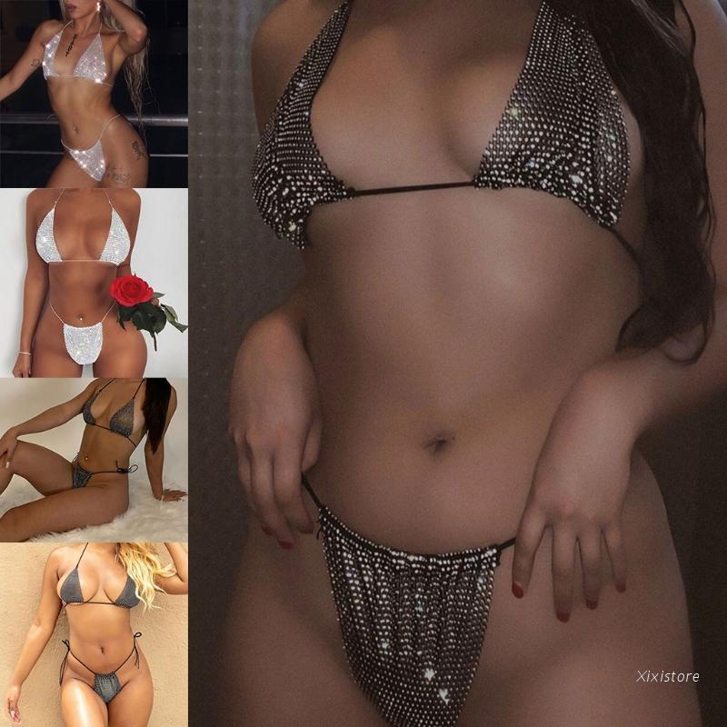 Xixi Bộ Bikini 2 Mảnh Đính Đá Lấp Lánh Gợi Cảm Cho Nữ | BigBuy360 - bigbuy360.vn