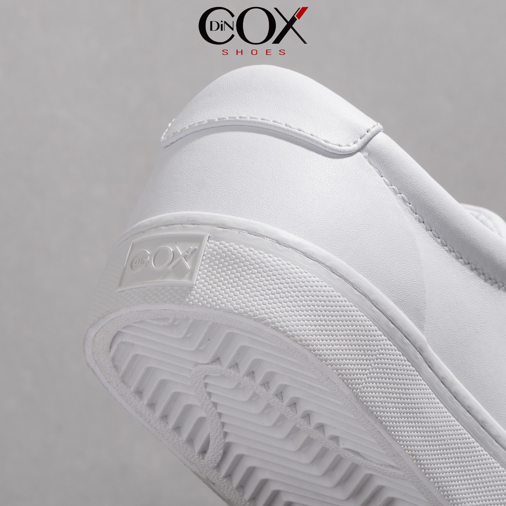 Giày Sneaker Da Unisex DINCOX D20 Năng Động Cá Tính White