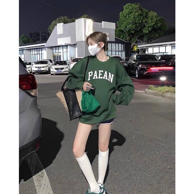 SET SWEATER XANH PAEAN + SHORT 💚 📍 🍂Chiếc áo đơn giản kết hợp cùng mẫu quần short đang hot mix thêm phụ kiện nón -