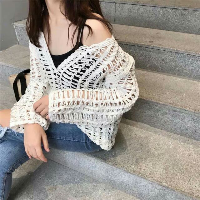 Áo choàng lưới đi biển | BigBuy360 - bigbuy360.vn