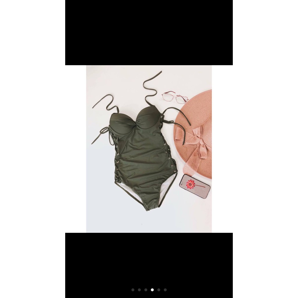 Bikini, Đồ Bơi Đi Biển Thân Liền Đan Hai Bên Hông Secxy ODERI LT-016