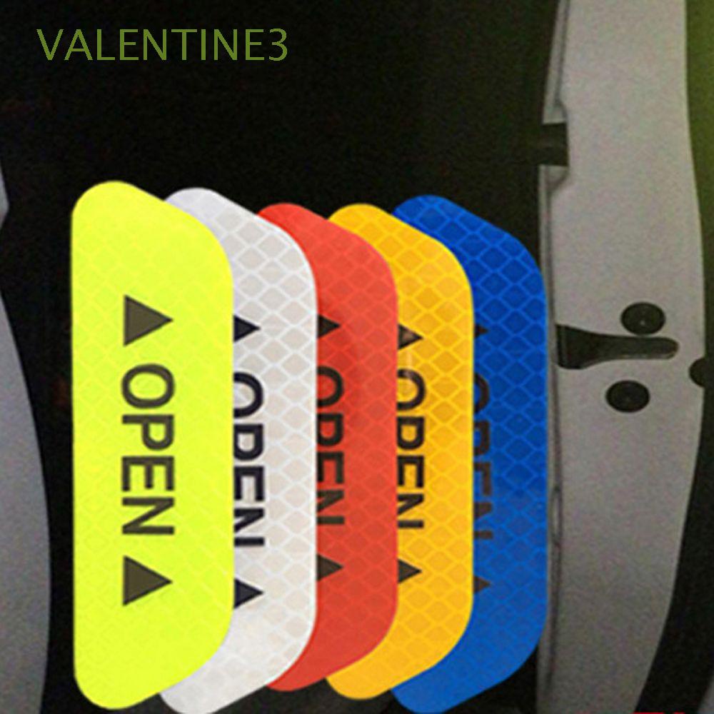 Bộ 4 miếng dán phản quang AVALENTINE trang trí xe hơi/mũ bảo hiểm nhiều màu