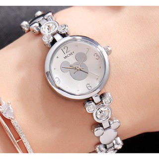 ĐỒNG HỒ NỮ MICKEY DISNEY DÂY THÉP ĐÍNH HẠT SANG TRỌNG - DH37
