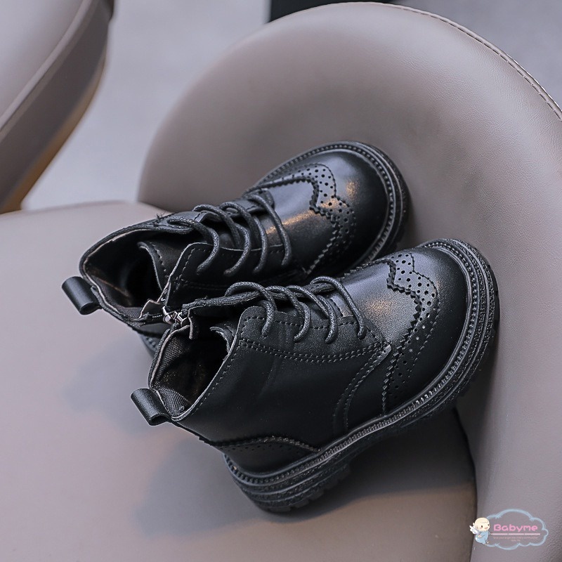 Giày Boot Martin Phong Cách Retro Mới Cho Bé Trai Bé Gái