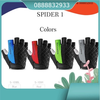 Găng tay hở ngón chống sốc thoáng khí mtb leo núi thể thao xe đạp nam nữ rockbros