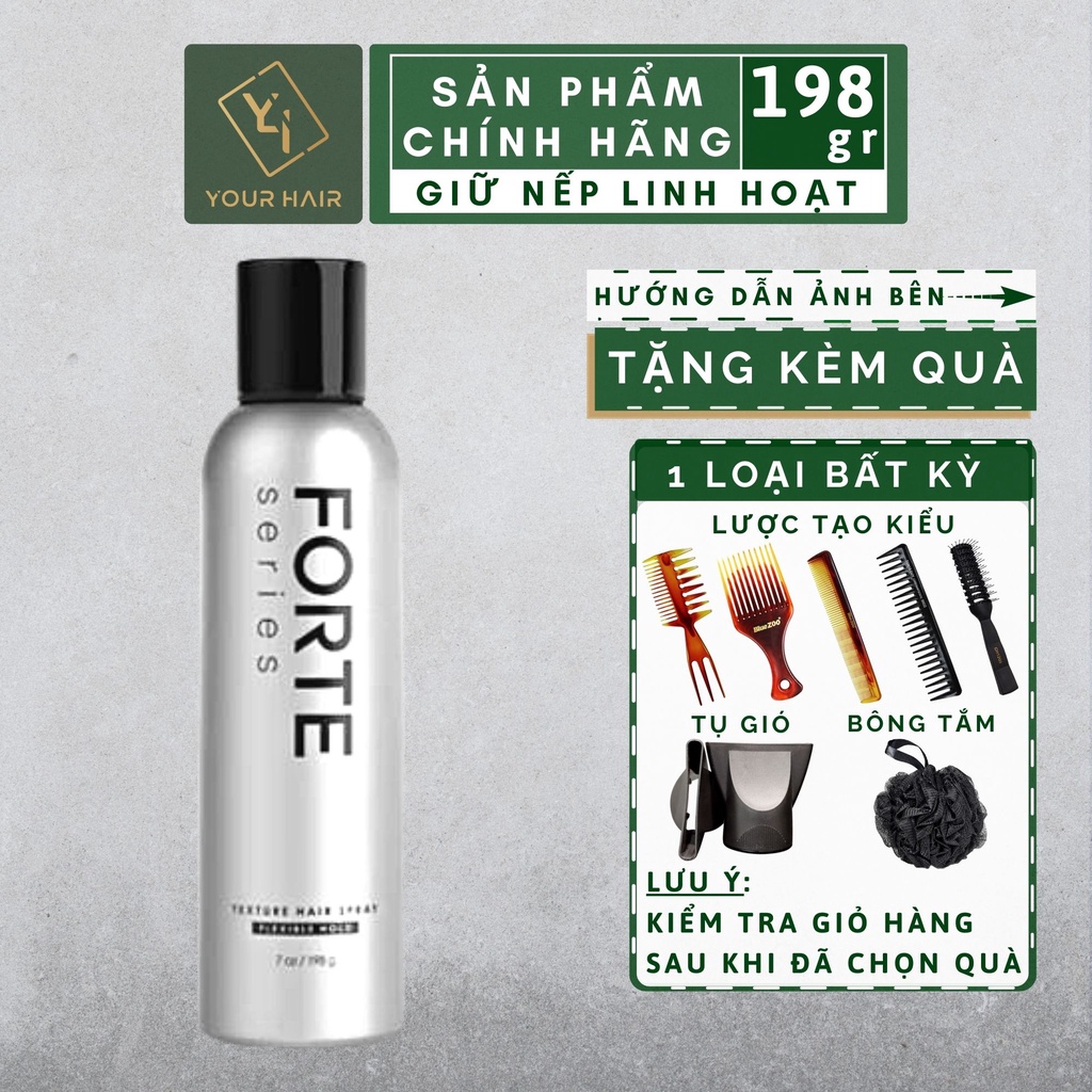 Gôm giữ nếp nhẹ Forte Series Texture Spray | MEDIUM HOLD - 198g