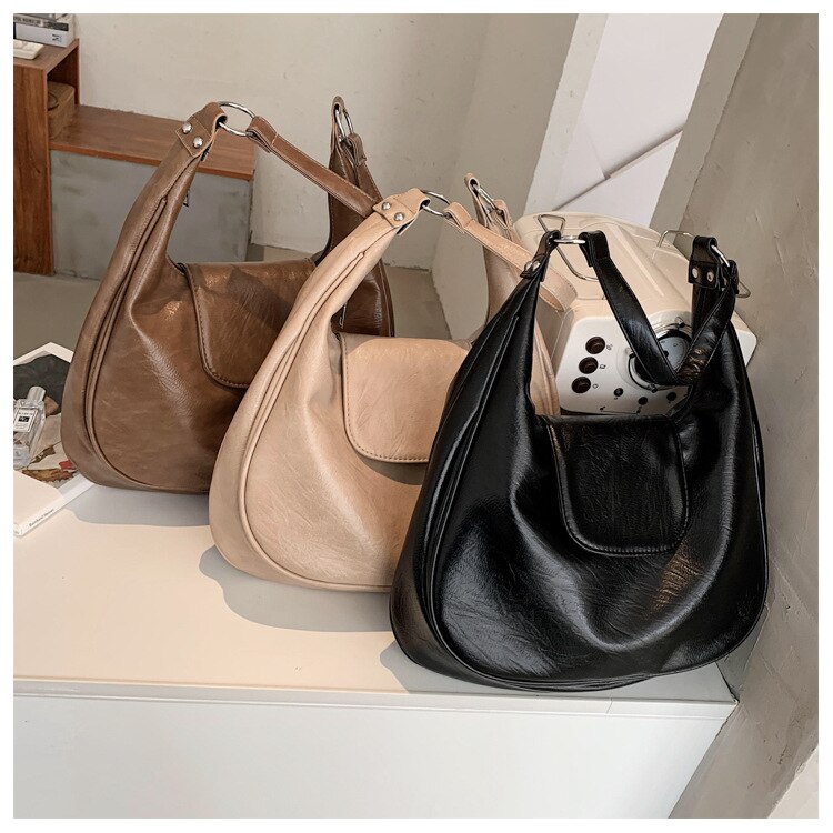 Túi Đeo Chéo JASMIN NOIR Bằng Da PU Thiết Kế Đơn Giản Dành Cho Nữ