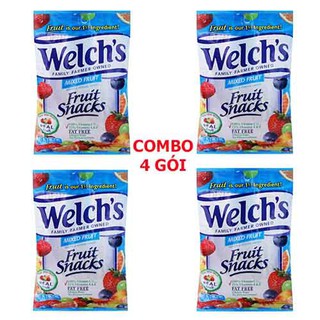 Combo 4 gói kẹo dẻo trái cây Welch Mỹ 22.7g/gói