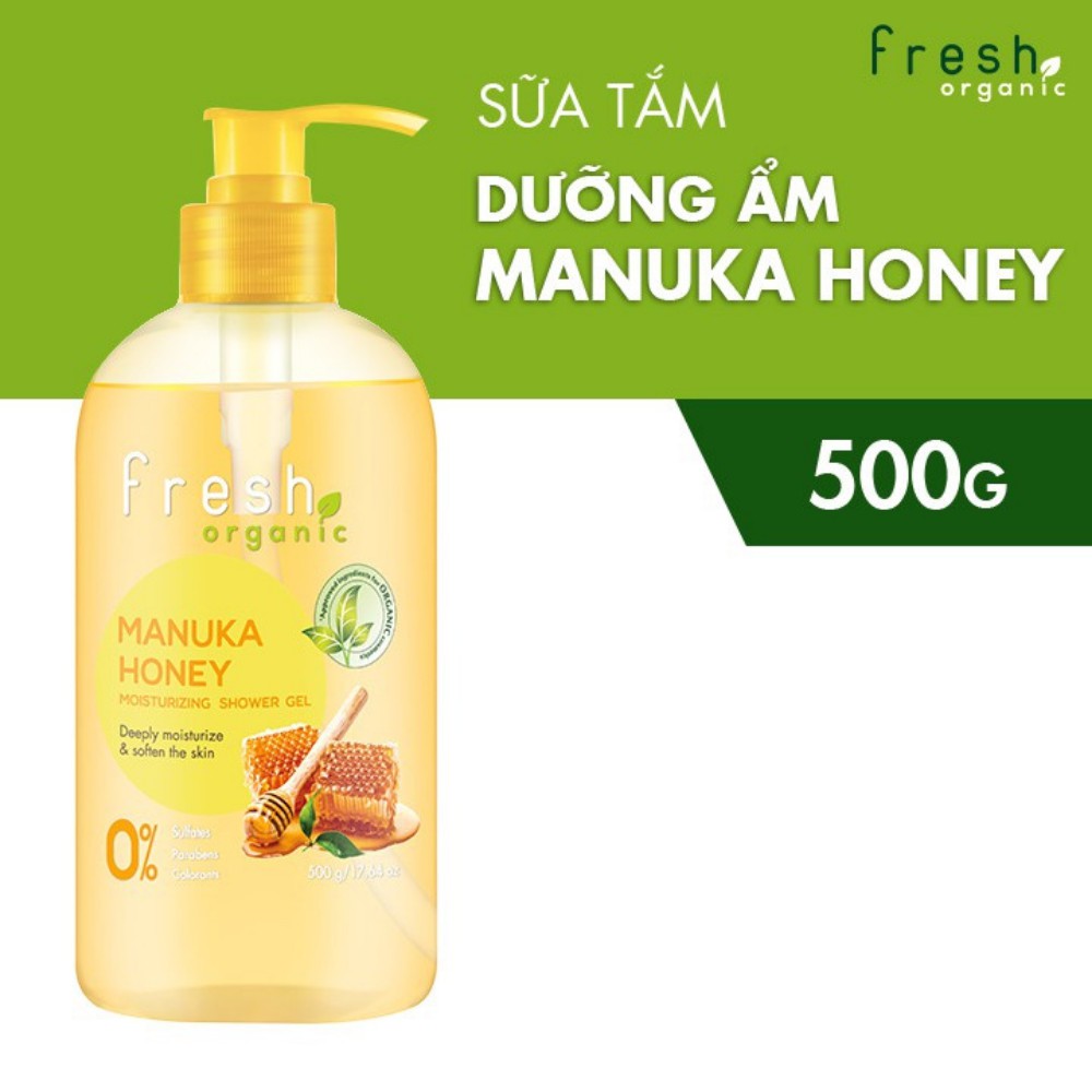 Sữa Tắm Fresh Organic Dưỡng Ẩm - Manuka Honey 500g