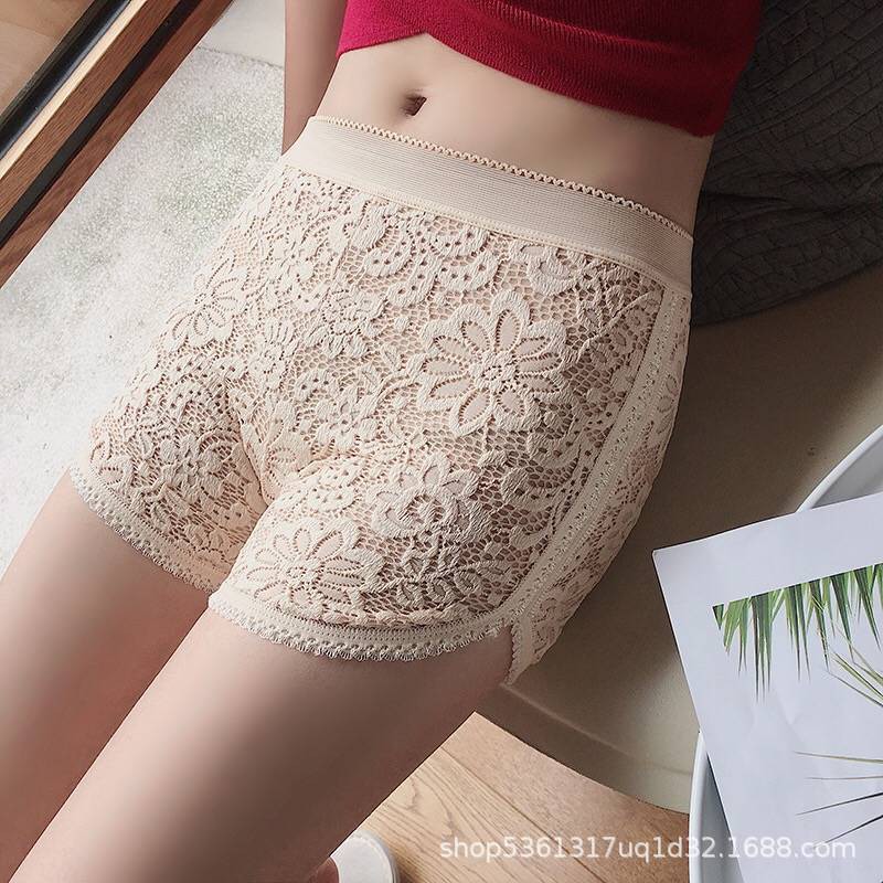 Quần Lót Nữ Cotton  FreeShip  Quần Mặc Váy Cotton Tăm Viền Ren Co Giãn 4 Chiều Chống Cuộn AB019