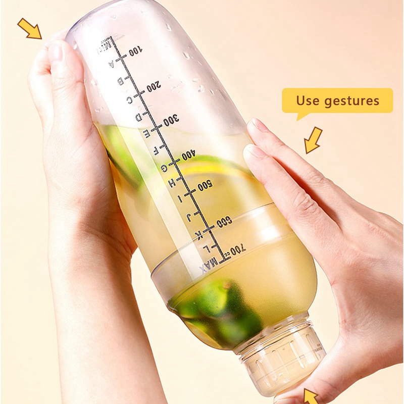 Bộ 4 Dụng Cụ Pha Chế Rượu 700Cc / 24 Oz Có Thang Đo