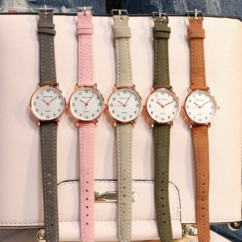 Women Leather Watch / Casual Quartz Wrist Band Watches Gifts