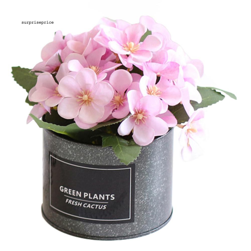 Bội chậu hoa thu hải đường nhân tạo dùng trang trí