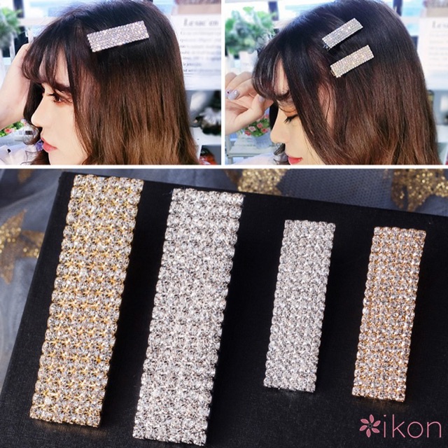 Kẹp đính full đá màu gold hoặc silver