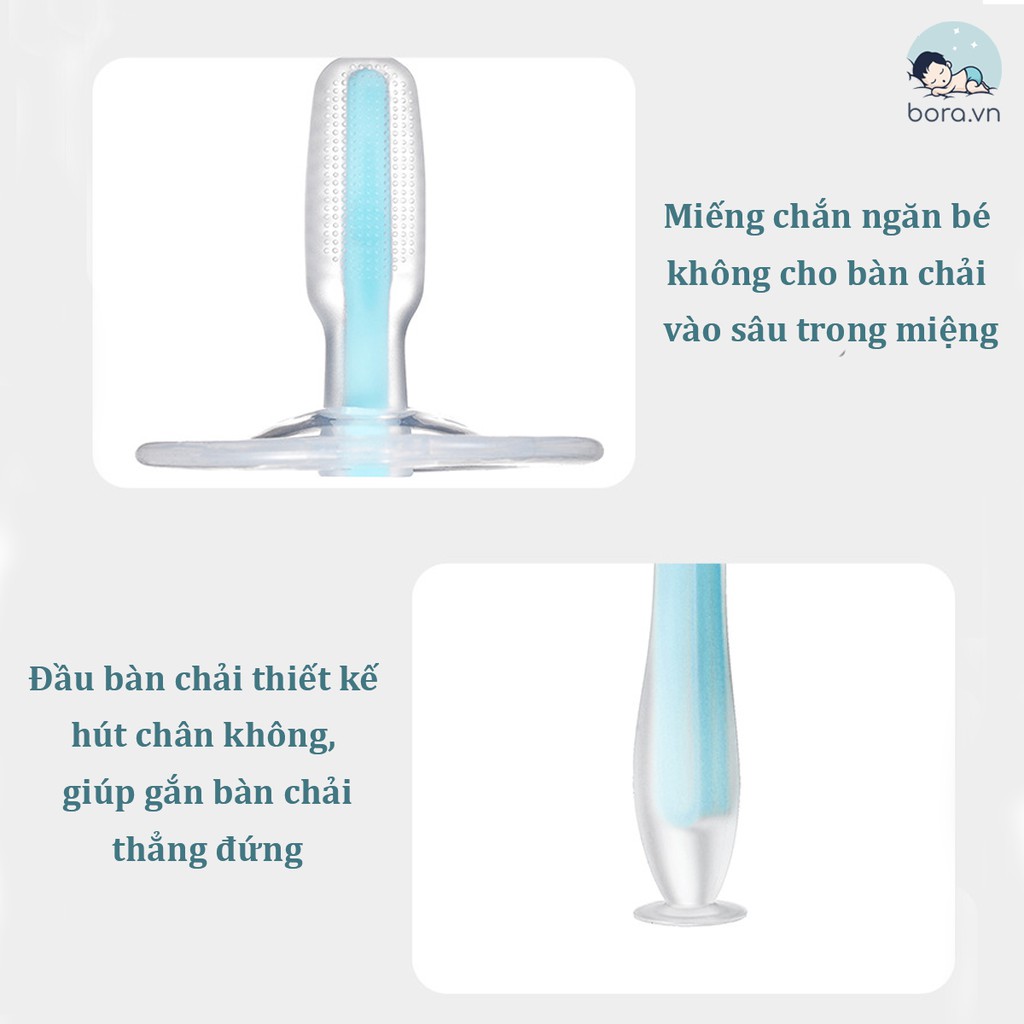 Bàn chải đánh răng silicon cho bé