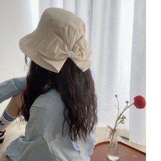 Nón tai bèo phối nơ gấp gọn thời trang xinh xắn