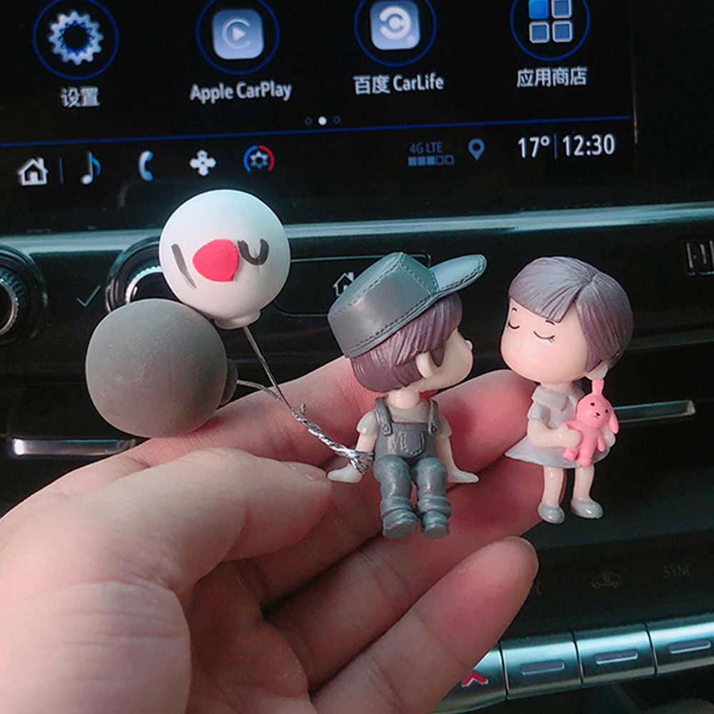 Đồ trang trí cặp đôi hoạt hình dễ thương AVALENTINE trang trí nội thất xe hơi