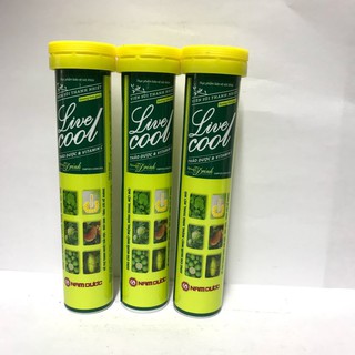 Sủi Thanh Nhiệt Live Cool ( hương chanh/ dưa gang/ chanh dây )