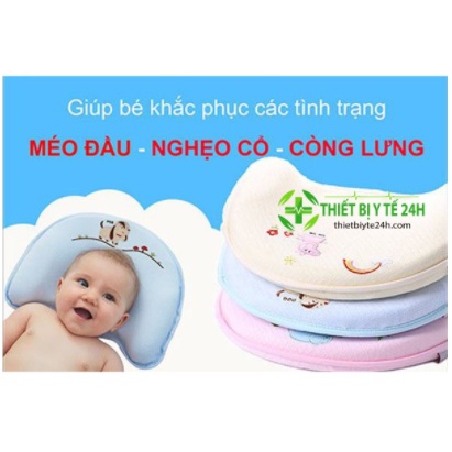 BIG SALEGối Cao Su Non, Gối Chống Bẹp Đầu, Méo Đầu, Nghẹo Cổ Cho Trẻ Sơ Sinh