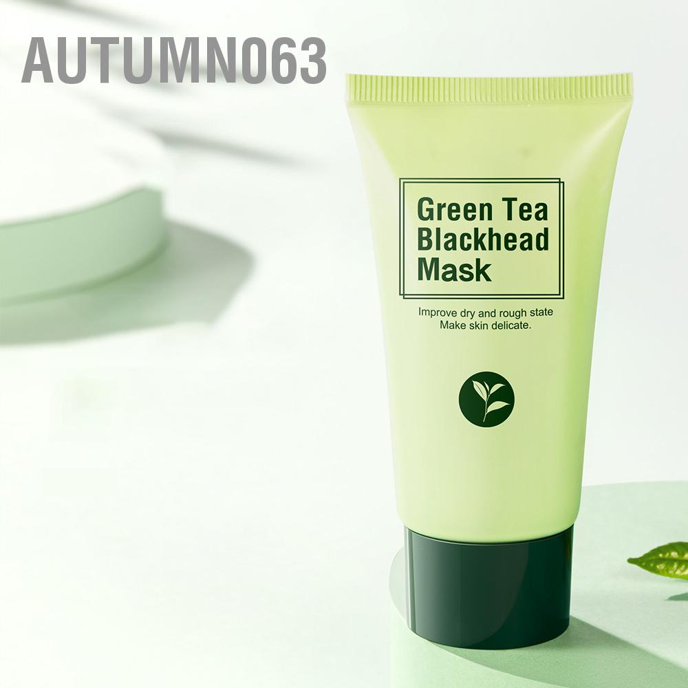 Mặt nạ trị mụn đầu đen trà xanh nhẹ nhàng làm sạch sâu chăm sóc da tẩy cho mũi Autumn063