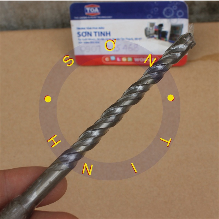 74824 mũi khoan bê tông 4 cạnh gài 8 x 160 mm tolsen
