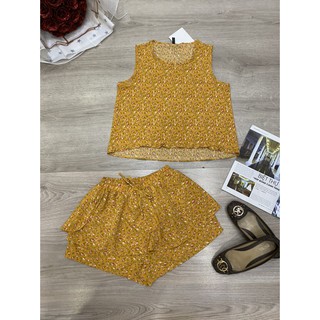 Đồ bộ đùi giả vày vải lụa mặc nhà mịn mát