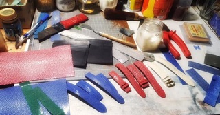 Dây đồng hồ handmade da cá đuối