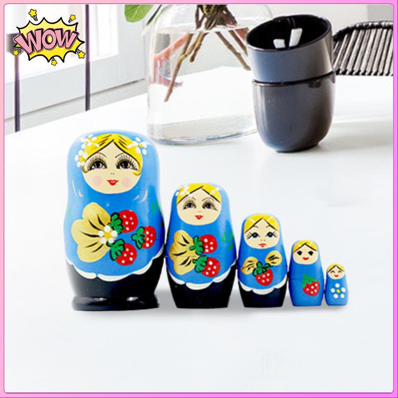 Bộ 5 Búp Bê Nga Matryoshka Dùng Làm Quà Tặng Giáng Sinh / Năm Mới