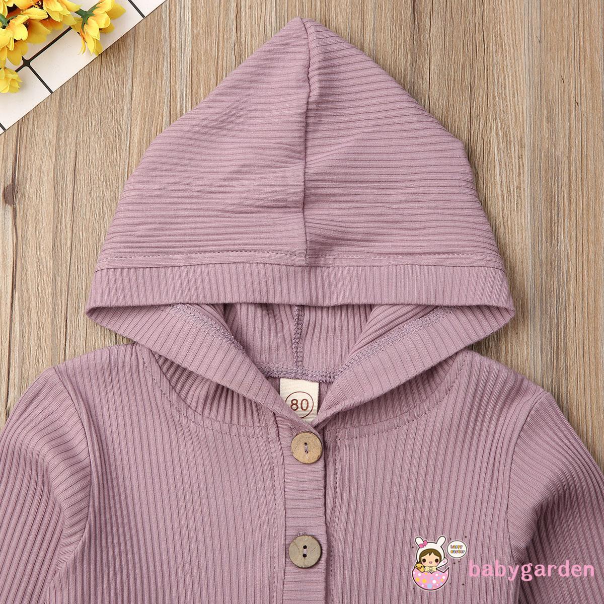 Áo Khoác Cardigan Màu Trơn Cho Bé Gái Từ 0-24 Tháng Tuổi