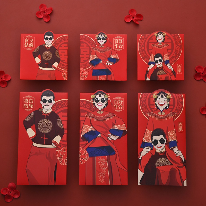 BAO LÌ XÌ ĐÁM CƯỚI SIZE LỚN LOẠI DÀY SIÊU ĐẸP