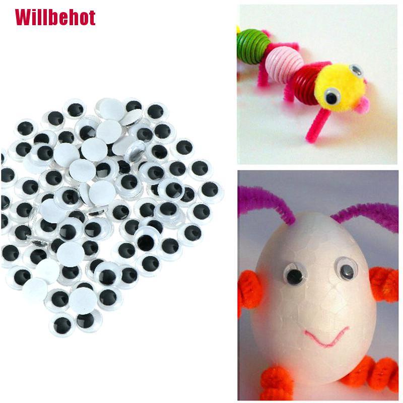 Bộ 100 Mắt Nhựa Tự Dính Cho Búp Bê