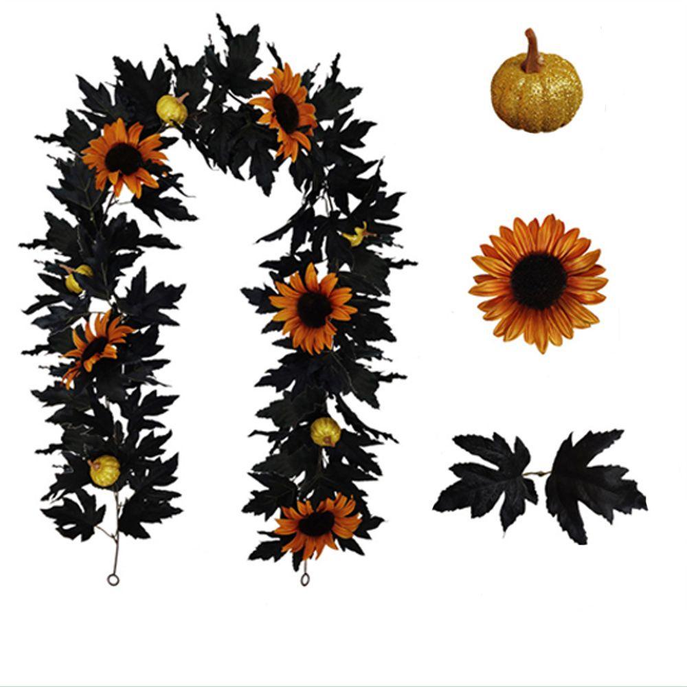 CONOPERY Lá Phong Đen Treo Tường Trang Trí Tiệc Halloween