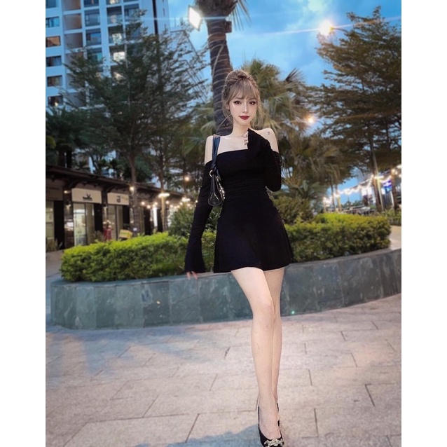 KHO SỈ BOHOME- Đầm bẹt vai tay loe dáng ngắn | BigBuy360 - bigbuy360.vn