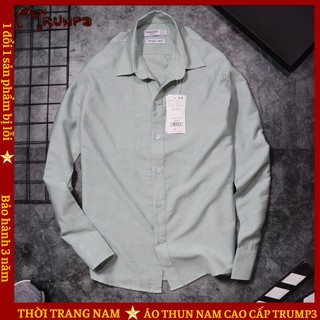 Áo Sơ Mi Nam Dài Tay 💝FREESHIP50K💝 Chất Vải Đũi Cao Cấp Hàng Xuất Khẩu TRUMP3