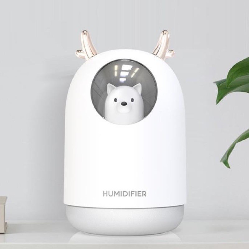 Máy Phun Sương Loại 1 Con Gấu Siêu Cute Đa Chức Năng Tạo Ẩm Không Khí, Làm Đèn Ngủ Siêu Đẹp.