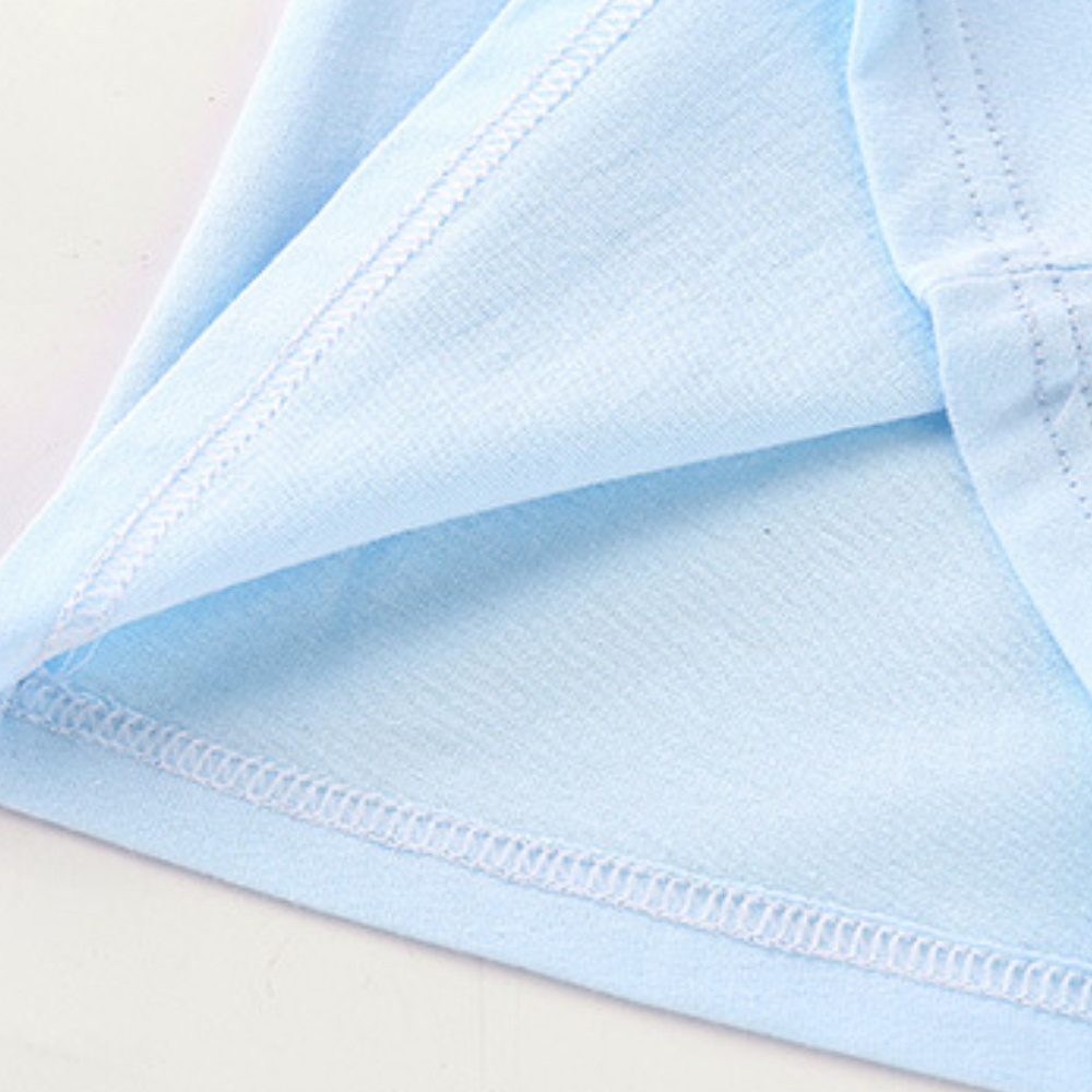 Áo thun ba lỗ dáng rộng màu sắc đơn giản chất liệu cotton thoáng khí cho bé