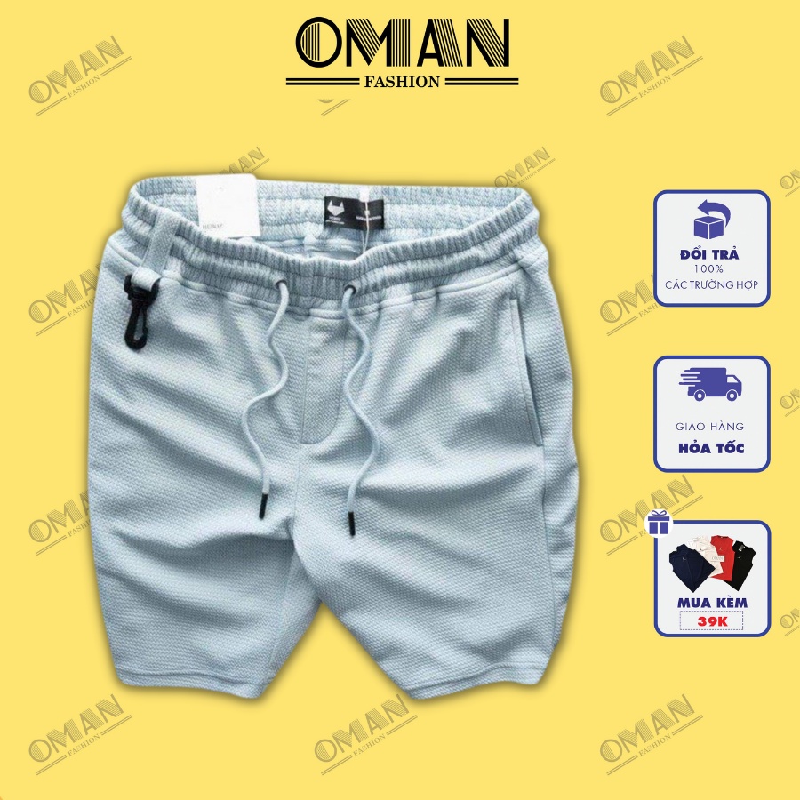 Quần short nam, quần đùi nam cao cấp vải thun cotton co giãn -OMAN QS81