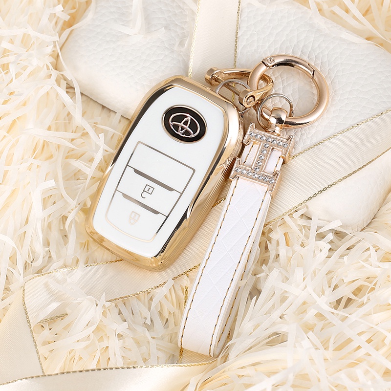 Vỏ TPU Bọc Chìa Khóa Xe Hơi Toyota Yaris Prius Camry Corolla Avensis Verso Prado REIZ Crown RAV4 C-HR CHR Aygo Scion TC IM