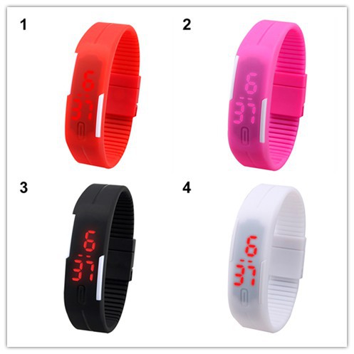 Đồng hồ điện tử Silicon tích hợp LED cho nam/nữ | BigBuy360 - bigbuy360.vn