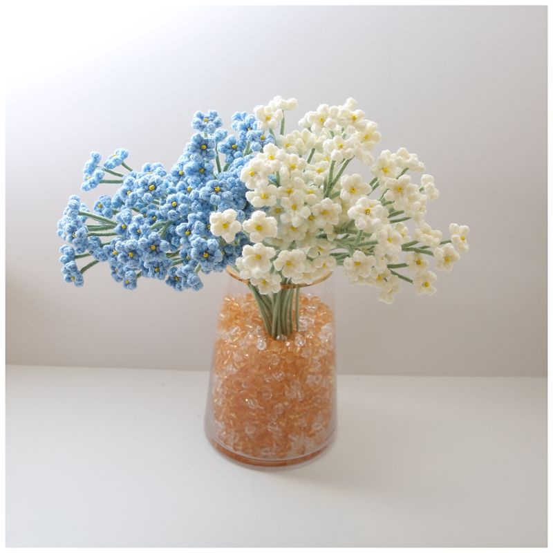 [diy] Bó Hoa Đan Len Thủ Công Không Đối Xứng Làm Quà Tặng#diy móc len#Hoa thủ công tự làm#tự làm#hoa handmade