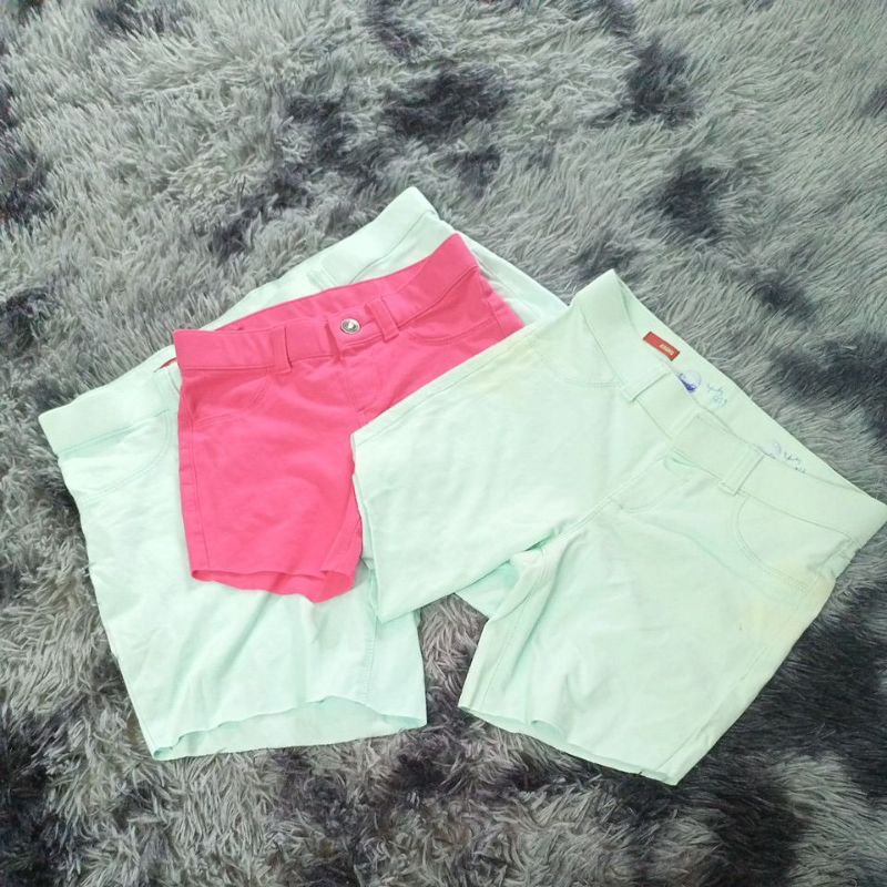 quần thun cắt short chưa đạp lai, lỗi màu mặc nhà
