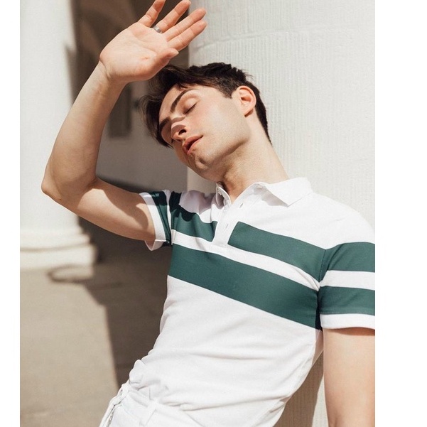 Áo thun cá sấu nam phối màu, áo thun polo nam có cổ thời trang vải mềm mịn, thấm hút tốt - HK227