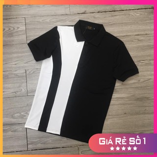 Áo thun nam POLO trơn vải cá sấu cotton cao cấp ngắn tay cực sang trọng lịch lãm phối viền thân