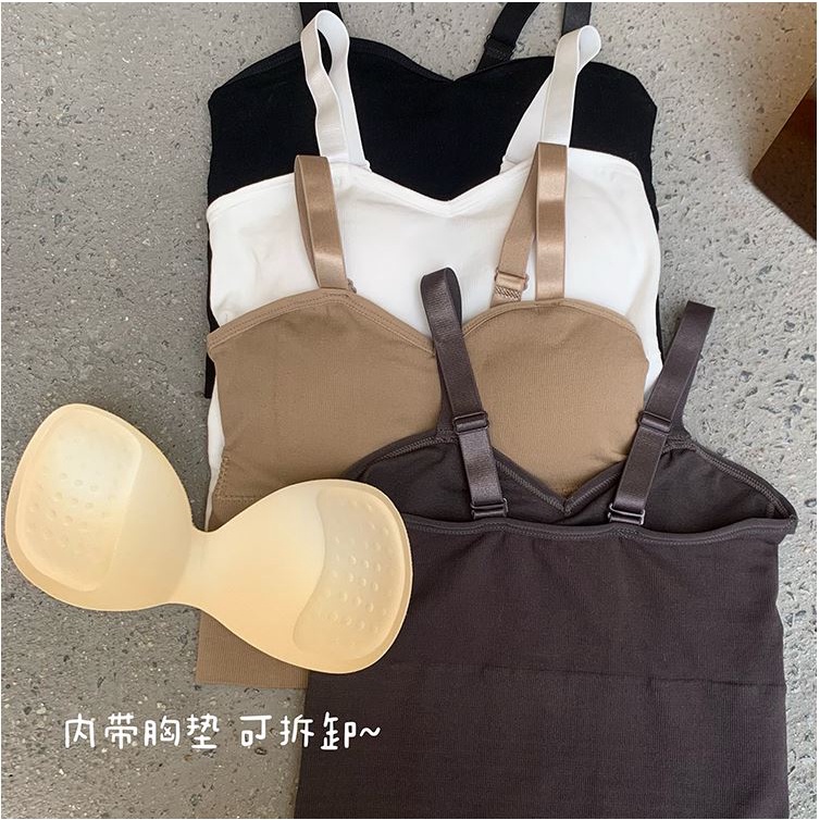 Áo Croptop Hai Dây Hở Lưng Phong Cách Hàn Quốc 4 Màu Sắc Dễ Phối Đồ Dành Cho Nữ